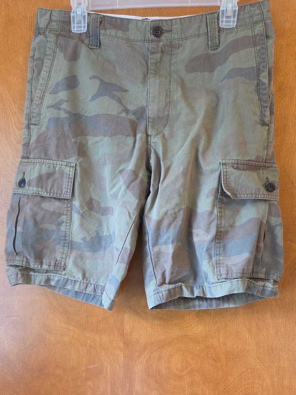 Dockers Men's Camouflage Cargo Shorts - Olive Green & Brown